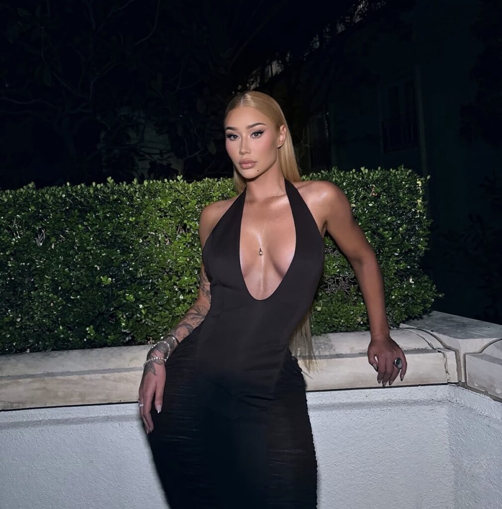 Sexy girl in black dress