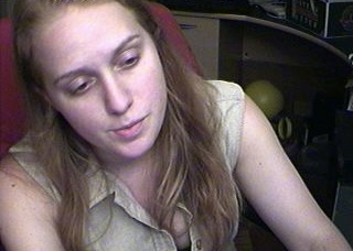 Jennifer Ringley classic webcam era portrait with retro online personality vibe